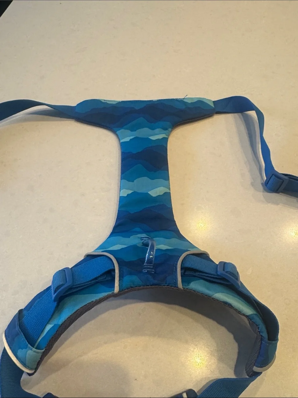 RuffWear front range coastal mountain camo Wave-Pattern Padded Dog Harness